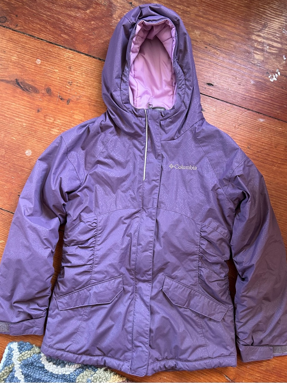 Columbia Purple Hooded Puffer Jacket for Kids